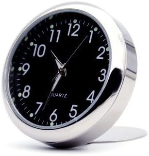 superzubehoer AT92 Upgraded-Version Car Clock Analogue Cockpit Black