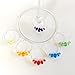 Produktbild 6 "Kristall" Glasmarkierer Anhänger, Glasmarker, Wine Glass Charms, Weinglasanhänger, Markierer für Weingläser Set, Weinglas Marker - Schmucksteine von Oliandy (1 Set)