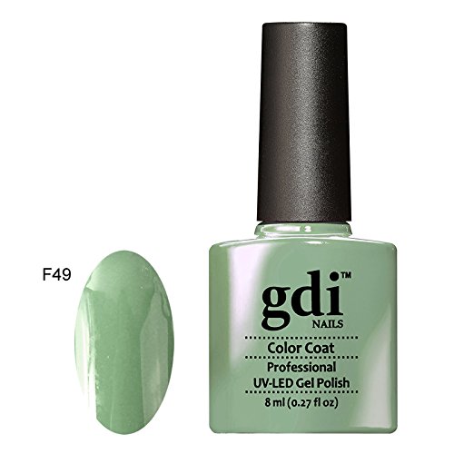 GDI NailsF49 Secret Garden - Soft Dusty Sage Green Shade - UV LED Soak Off Gel Nail Polish Varnish - Classic Range - 8ml - ***REQUIRE UV/LED LAMP TO CURE DRY GEL POLISH***