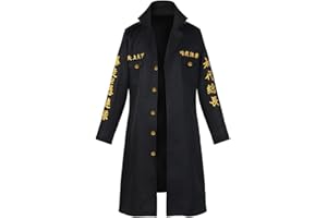 MEADOO Anime Cosplay Costumes Manjiro Jacket Coat Cloak Black Uniform Suit Adult Halloween Outfits