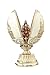 Produktbild Russische Fabergé-Stil Ei mit Kirche des Erlösers auf Blut St.Petersburg 7 cm weiß