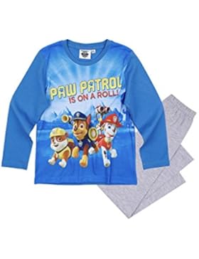 Paw Patrol Jungen Pyjama Schlafanzug - blau