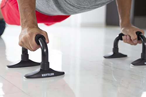 Kettler Liegestützgriff – Farbe: Schwarz – Zwei Griffe für Liegestütze Stand Bar – gelenkschonende Push-Up-Griffe für gesunde Übungen – Artikelnummer: 07371-540 - 3