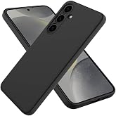 for Samsung A35 ile uyumlu darbe emici esnek silikon siyah lansman cep telefonu kılıf (Samsung A35)