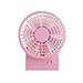 Produktbild WYYY Elektrischer Ventilator Vertikal USB Mini Stummschalten Tragbar Faltbar 12 * 15,3 * 8,6 cm (Farbe : Pink)