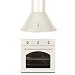 Produktbild Klarstein Vilhelmine Set Backofen + Dunstabzugshaube (Einbaubackofen mit 4 Einschüben, 55 Liter Volumen, Abzugshaube, 3 Leistungsstufen, 60 cm breit, 430 m³/h, Retro-Look) creme