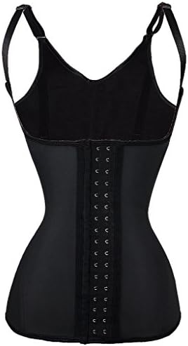 Everbellus Adjustable shoulder strap Waist Trainer Body Shaper Vest Sling Underbust Corset For Women (L Black)