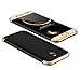 Produktbild Homikon 360 Grad Hart PC Hülle 3 in 1 Komplettschutz Tasche Plastik Handyhülle mit Tempered Glas Panzerglas Ganzkörper-Koffer Schutzhülle Kompatibel mit Samsung Galaxy J5 2017 - Schwarz Gold