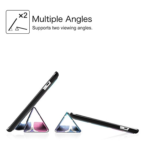 Fintie Huawei MediaPad T1 10.0 Hülle – Ultra Schlank Superleicht Ständer (SlimShell) Case Cover Schutzhülle Etui Tasche für Huawei MediaPad T1 10.0 LTE / WiFi (9,6 Zoll) Tablet-PC, Aquarell kariert - 9