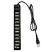 Produktbild Monllack 12-Port-Stecker USB 2.0 HUB-Adapter-Splitter mit Micro-USB-Stromanschluss Computerzubehör USB-Multifunktionstyp