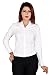 White Formal Shirt for girls/women-formal shirt for Women-ONLY BEST QUALITY FULL Sleeves STRETCHABLE shirt we keep- size available -(Medium,Large,XL,2XL,3XL)-Official Shirt for Team Meetings-Office Shirt-Buttoned-Looks Attractive,adorable in formal Attrire-Best fitted by Roop Trading Co RS.799.00