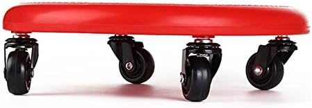 Wgwioo Abdominal Muscle Disc Fitness Four Wheel Roller Sliding Equipment Plate Household Training Men and Women, red, one size