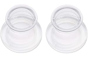 FURNRUBDEN 2 Pieces Umbrella Hole Ring Plug Plastic Ring Plug Cover for Glass Outdoors Patio Table,Garden Shop Deck Yard (White)