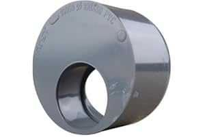 First Plast - Raccord PVC évacuation - Tampon de réduction PVC Mâle Femelle 100/50 -