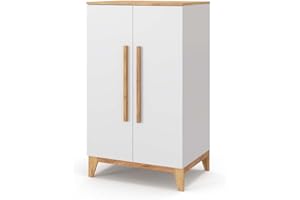 VitaliSpa Guardaroba per bambini Malia, Bianco/Rovere, 70 x 120 cm