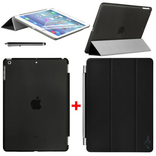 Premium Smart-Case-Hülle für das neue iPad Air (iPad 5) mit Retina-Display, Schutz für die Vorder- und Rückseite (Mit magnetischer Wake/Sleep-Funktion, PU-Leder mit Innenfutter aus Satinstoff) Inkl. Displayschutz - 2