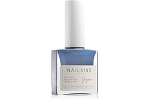 NAILKIND Blue Nail Polish - Sofie In Paris - Indigo - High-Shine Nail Varnish - Vegan Nail Lacquer Peta Certified Cruelty Free - Quick Drying Long Lasting - Chip Resistant Manicure - 8ml