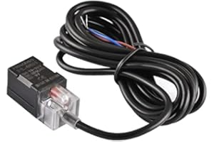 Heschen - Interruptor de sensor de proximidad inductivo cuadrado tipo PL-08N detector distancia 8 mm 10-30 VDC 200 mA NPN normalmente abierto (NO) 3 hilos