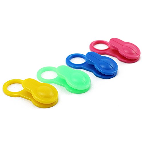 COM-FOUR® 12x Handtuchhalter Clips in 4 verschiedenen Farben aus Kunststoff (12 Stück) - 6
