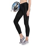 radhose lang polster Mondform Textur und buntes Strick Garn---In der Vorderseite der Fahrradhose damen lang ist die Mond Form Textur speziell entwickelt worden, um das dynamische Gefühl zu erhöhen. Die bunte Strick Linie fügt perfekt ein Gefühl weiblicher Schönheit hinzu.