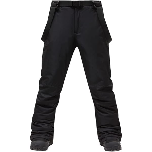 DAFENP Pantalon Ski Randonnée Homme - Softshell Imperméable Doublé Polaire - Taille Adjustable - Pour Outdoor