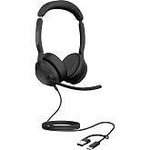 Jabra Evolve2 50 - USB-A/USB-C - Kablolu Stereo Kulaklık, Microsoft Teams Sertifikalı