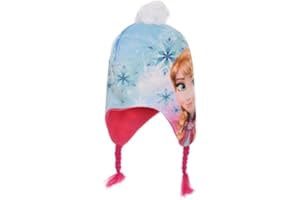 Disney Fille Frozen Hiver Péruvien Bonnet Rose-52 cm