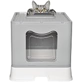 Jumbo Xl &Ccedil;ekmeceli Katlanabilir Kedi Tuvaleti Koku Filtreli