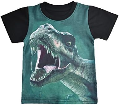 Rebavl Boy T-Shirt Summer Realistic Digital Print Top for Age 4 to 9 yrs Kids