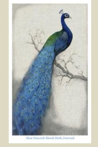 Price comparison product image Blue Peacock Blank Book Journal: 100 pages,  6 x 9"