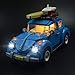 Produktbild Leuchten Sie Baustein mit LED, DIY Angetriebene Mini LED Nachtlicht Bauklötze mit Auto Scheinwerfer und Innenlicht für Lego 10252 Volkswagen Käfer für Kinderjungen