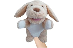 LOMTRATS 2024 Marionette a Mano con Animali per Bambini,Il Bambino Include Lupo Leone ecc.Bocche Aperte Mobili,Perfette per Raccontare storie,Insegnare,Scuola Materna,Regali di Compleanno