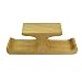 Produktbild Holz Tischplatte Dual Kopfhörer Halterung/Kopfhörer Ständer/Headset Halter/Schreibtisch Display Aufhänger mit Adhesive Sticky für Zuhause und Büro