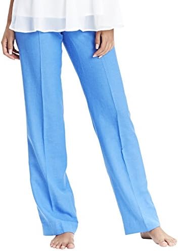 JD Williams Womens Joanna Hope Linen Blend Trouser in Blue 12