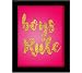 Tiedribbons® Boys Rule Framed Poster(13.6 Inch X 10.2 Inch) RS.379.00