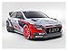 Produktbild Hyundai i20 WRC (2016) Car Print on 10 Mil Archival Satin Paper Blue Front Side Studio View 11"x17"