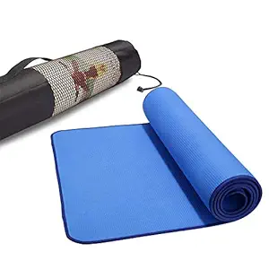 Besties Yoga mat for Women and Men with Cover Bag Carrying Strap Eva Material 6mm Extra Thick Exercise mat for Workout Yoga Fitness Pilates and Meditation, Anti Tear (Made in India)