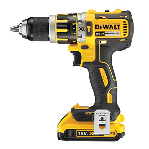 DEWALT DCD795D2-QW - Taladro Percutor a bateria sin escobillas XR 18V 13mm 60Nm con 2 baterías Li-Ion 2,0Ah con maletín TSTAK