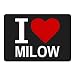 Produktbild Mousepad Classic I Love Milow schwarz