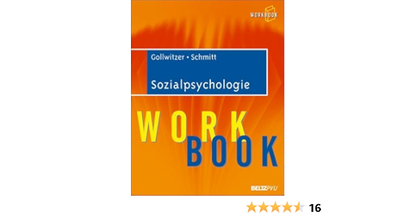 Sozialpsychologie Workbook Amazon De Gollwitzer Mario Schmitt Manfred Bucher