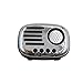 Produktbild Guowy Bluetooth Retro Portable Radio, Modell Mit Bluetooth, Um Smartphones, Tablets Und MP3-Player Kabellos Zu Verbinden,Silver