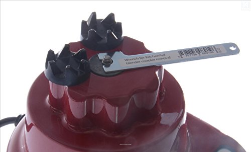 2 x KitchenAid Blender schwarzem Gummi Kupplung Getriebe 9704230 + 1 x Spindel Spanner-Tool zum Entfernen - 6