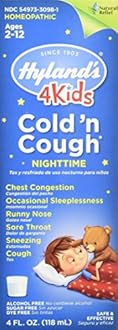 Hylands Night Time Cold N Cough 4 Kids, 4 Oz