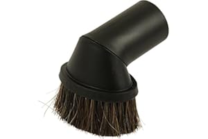 McFilter Accesorios para Aspiradora, Pincel, boquilla para tapicería, adaptador, tuberías de diámetro 32/35 mm, universal, para todas las marcas, negro, Möbelpinsel