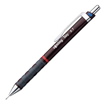 Rotring Portemine Tikky Ii Porte-Mine Calibré Coloris Bordeaux Utilise des Mines 0.7 Mm