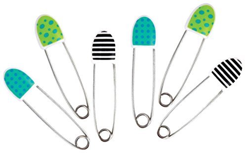Sassy Deco Diaper Pins - 6 ct(pack of 2)