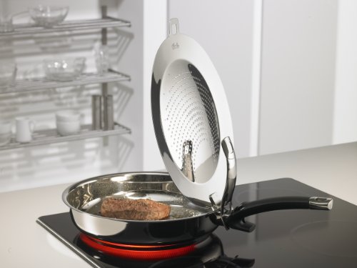 Fissler Spritzschutz clippix / Edelstahl Spritzdeckel für knuspriges Braten / inklusive praktischer Aufhängeöse / 120-070-00-200/0 / Ø 24-28 cm - 3