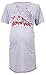 Happy Mama Women's Maternity Hospital Gown Nightie for Labour & Birth. 193p (Red, UK 10)