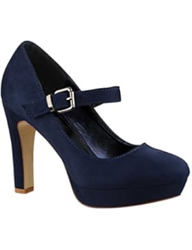 Elara Damen High Heels | Bequeme Spangen Pumps | Riemchen Stilettos | chunkyrayan