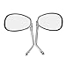Imported Motorcycle Chrome Rearview Side Mirrors for Kawasaki Suzuki Chopper Scooter RS.880.00